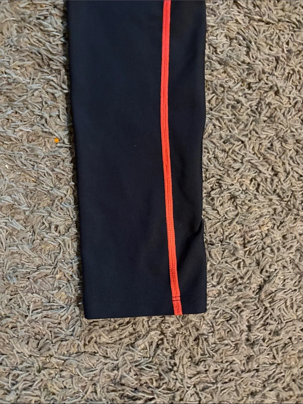 Old Navy Girls Black High-Rise Active Leggings with Pink Accent